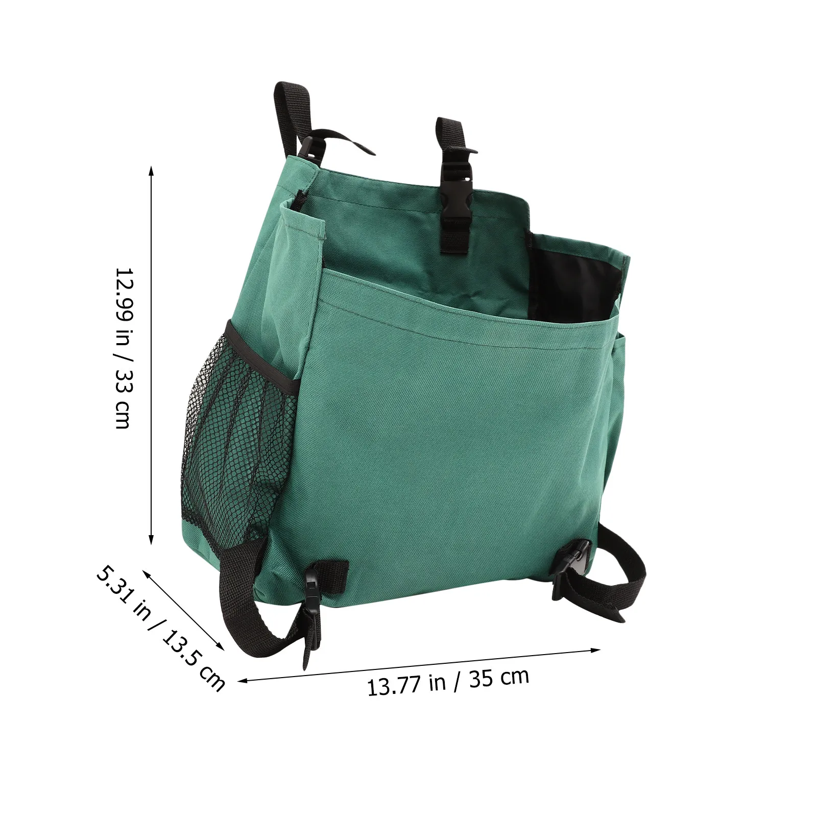 1Pcs Lawn Mower Bag Oxford Fabric Large Capacity Adjustable Hanging Storage Organizer for Garden Use Lawn Mower Bag
