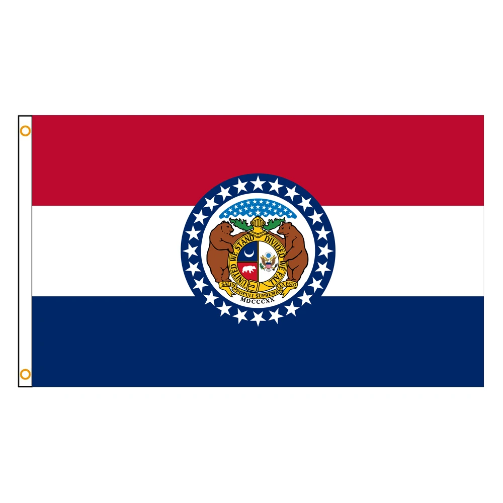 2×3FT Missouri state usa Flag Polyester Printed Banner Tapestry For Decor