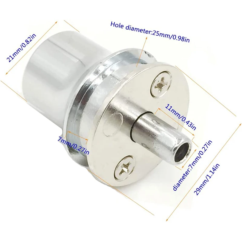 Luxury 2PCS Zinc Alloy Glass Cabinet Door Locks Jewelry Phone Display Cabinet Locks File Cabinet Push Locks+Keys (Keys Alike)