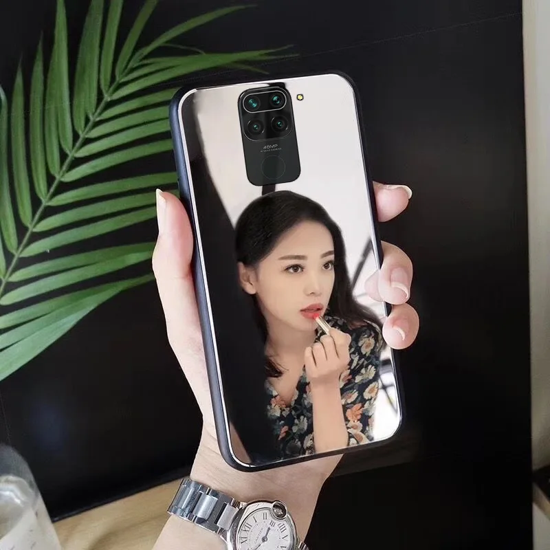 حافظة مرآة مكياج كاملة لـ siaomi ، غطاء مطلي ، Redmi Note 8 ، 9 ، 10 Pro ، 9S ، 10S ، Poco F3 ، F4 ، F5 ، 11 ، 12 ، 13 Lite ، 9T ، 10T ، 11T ، 12T ، 13T