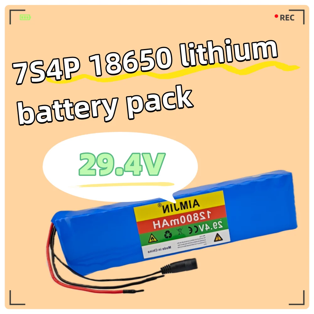 

DIY electronic tools,and electric wheelchairs 29.4V 12.8Ah 7S4P 18650 battery pack for 24V children's motorcycles