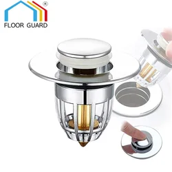 Universal Bathroom Sink Plug Stopper Wash Basin Core Bounce Up Drain Filter Shower Sink Filter Plug Kitchen Bathtub Stopper