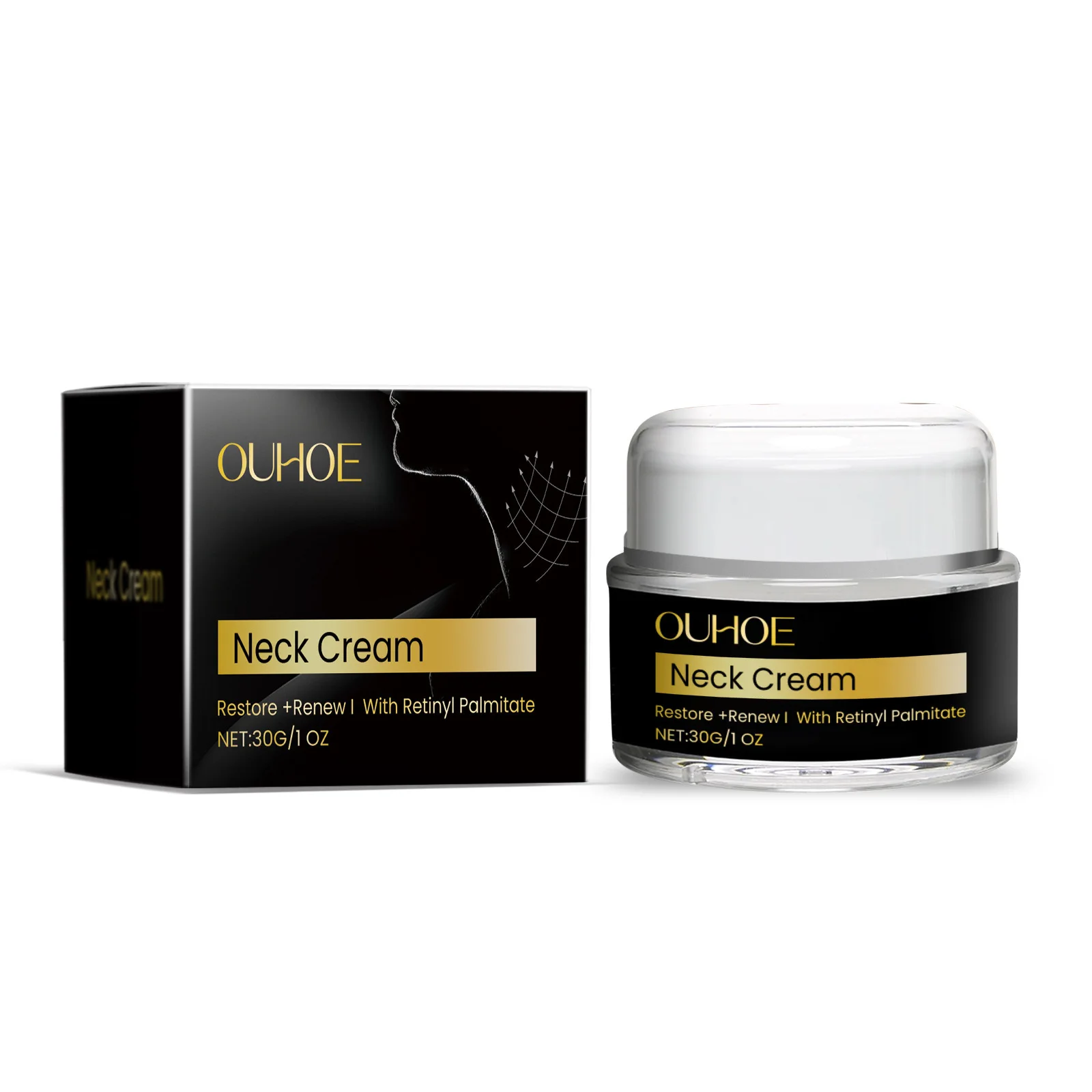 Firming Neck Cream Tightening Lift Double Chin Sagging Reduce Fine Lines Necklines Shaping Brightening Beauty Korean Skin Care