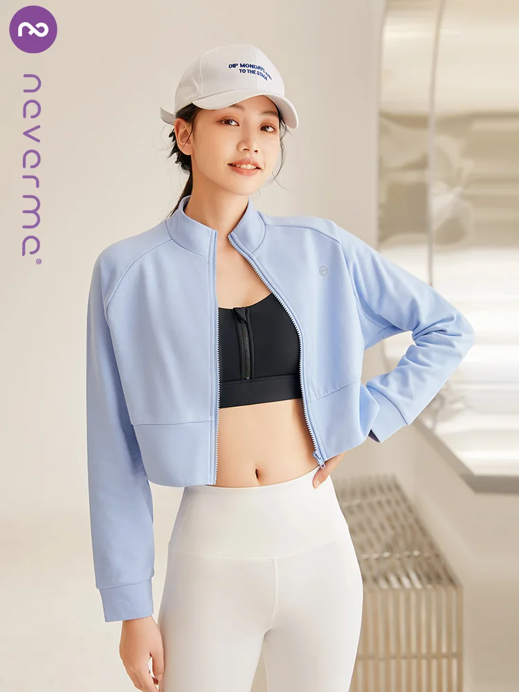 

Warm Sports Jacket Women Loose Warm Running Fitness Clothes Long-sleeved Yoga Clothes Casual Tops Autumn Running Jacket