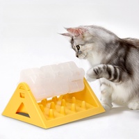 Puzzle Feeder Roller: Interactive Slow Eating Toy for Cats & Dogs - Portion Control with Treat-Dispensing Roller Ball
