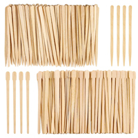 100Pcs Wooden Hair Removal Stick Face Wax Sticks Depilation Spatula Body Eyebrow Applicator Smooth Tongue Depressor Beauty Tools