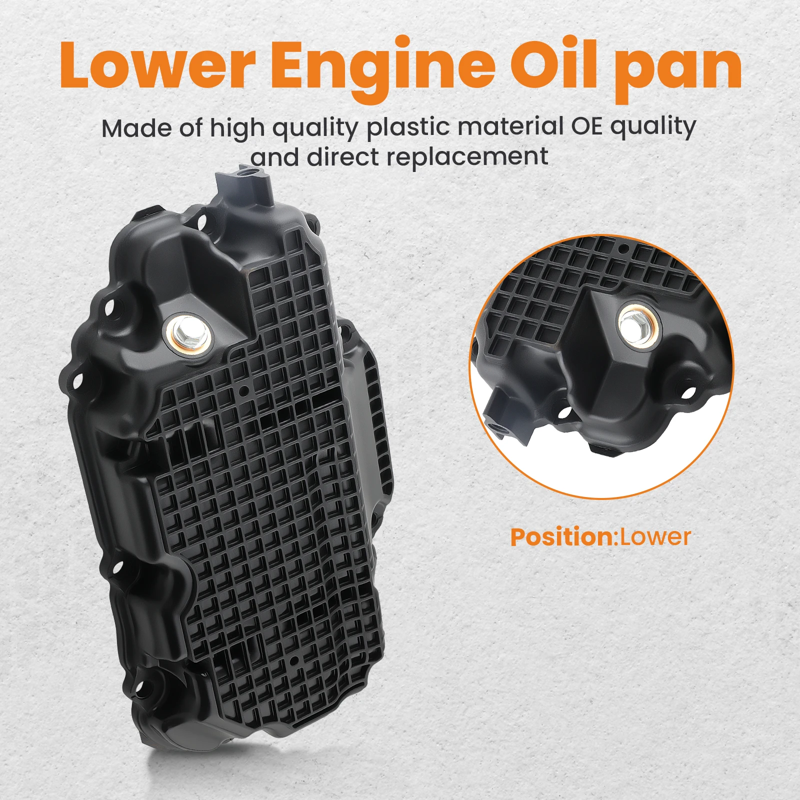 인피니티 Q50 2016-2021 Q60 2017-2021 AWD 11110-5CB2B용 하부 엔진 오일 팬