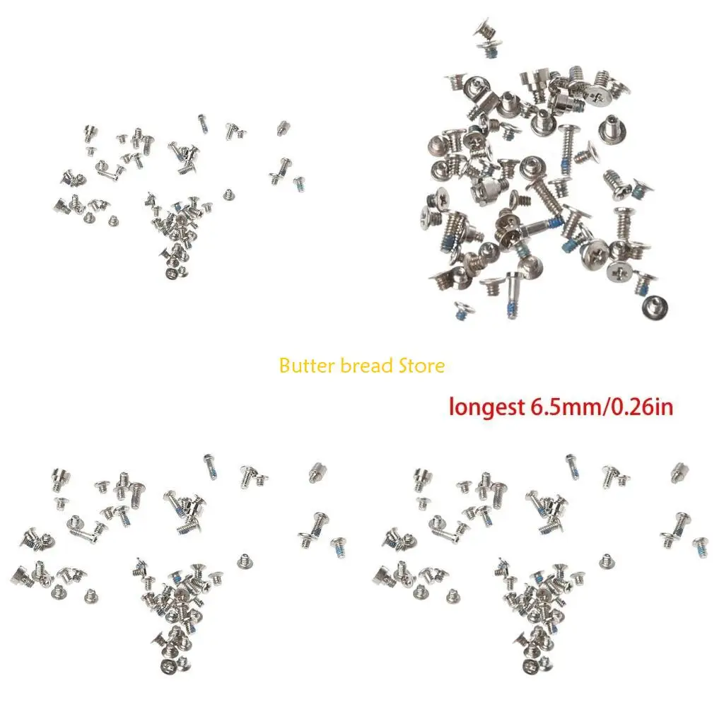 W89C Full Screws Set Bottom Star Screw Repair Bolt Inner Parts Replacement Metal for phone 5