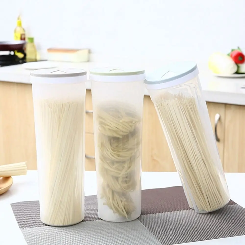 Noodle Jar Sealed Household Food Grain Storage Box Transparent Moistureproof Container Kitchen Pasta Rice Bean Food Tank