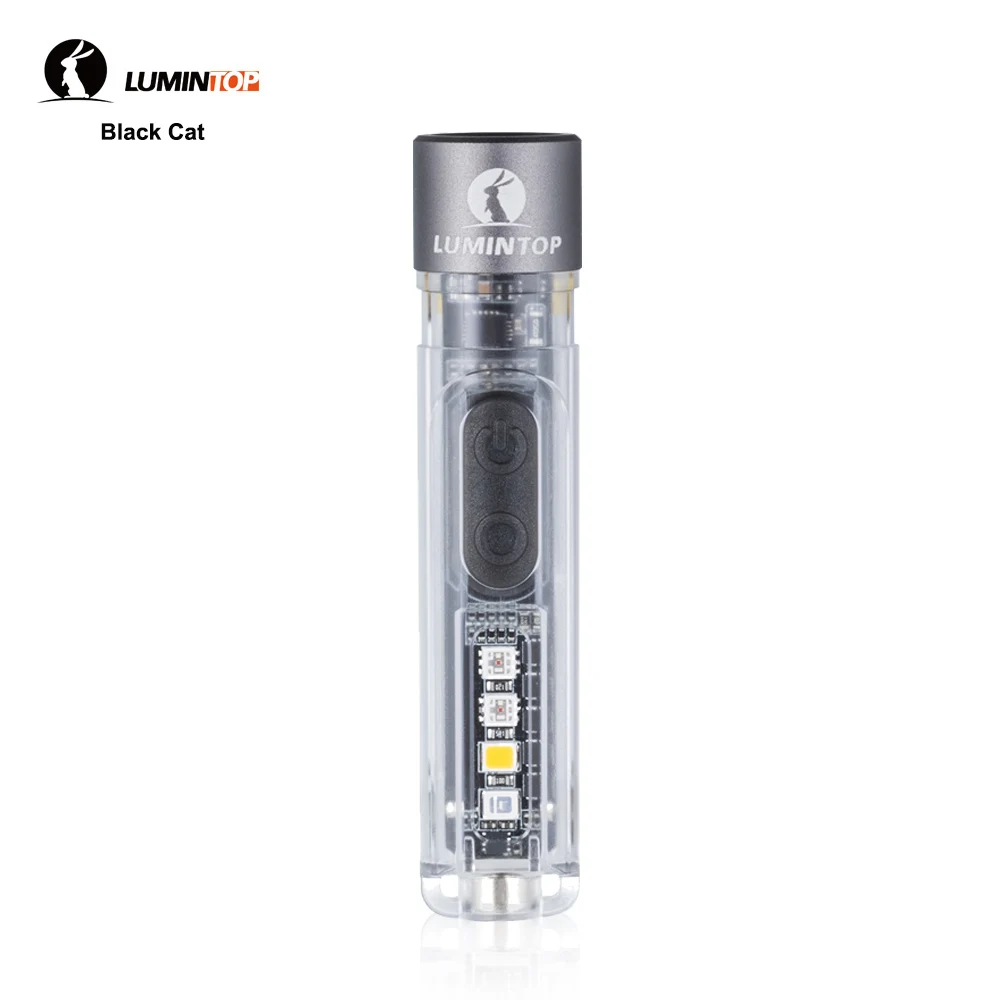 Camping Hiking Mini Flashlight EDC Tactical Flashlight 5 Modes UV/RGB Side Light | USB-C Rechargeable Magnetic Tail Pocket Size