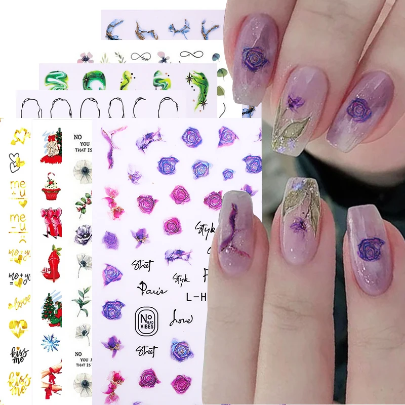 

10/20 шт., декоративные 3D-Наклейки для ногтей