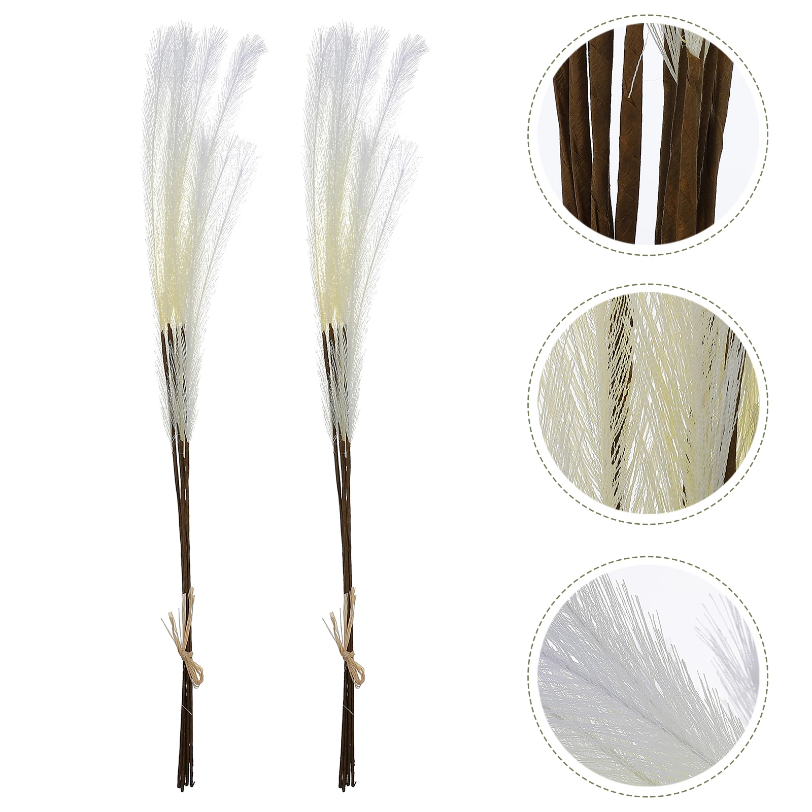 

10pcs Lifelike Artificial Flower Wedding Home Decor Fake Plant Pampa Grass Ornament Stylish Emulation Flower Garden Decoration