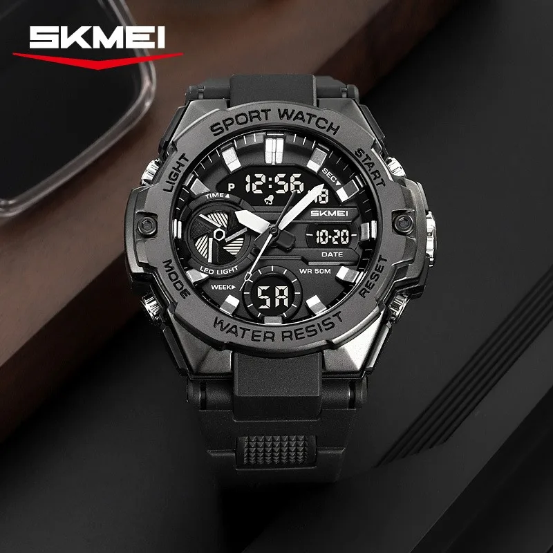 

Цифровые водонепроницаемые часы SKMEI 2383, дисплей, светодиодный светильник, спортивный светильник