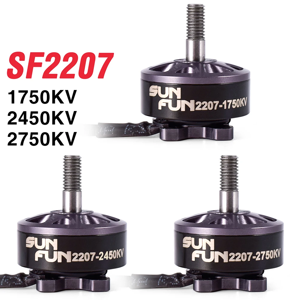 SUN FUN SF2207 FPV Racing Drone 2207 Brushless Motor DIY RC Motors 4-5S CW Thread For Multirotor Quadcopter Aircraft Spare Parts