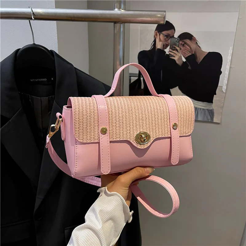 

‌Trendy 2025 Niche Handbag for Women - Soft PU Leather Woven Crossbody Bag Lightweight & Portable‌