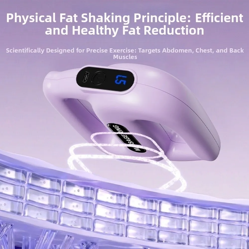 

Multifunctional Fascia Massage Ring Vibration Fat Burning Electric Body Slimming Machine Rechargeable Low Noise