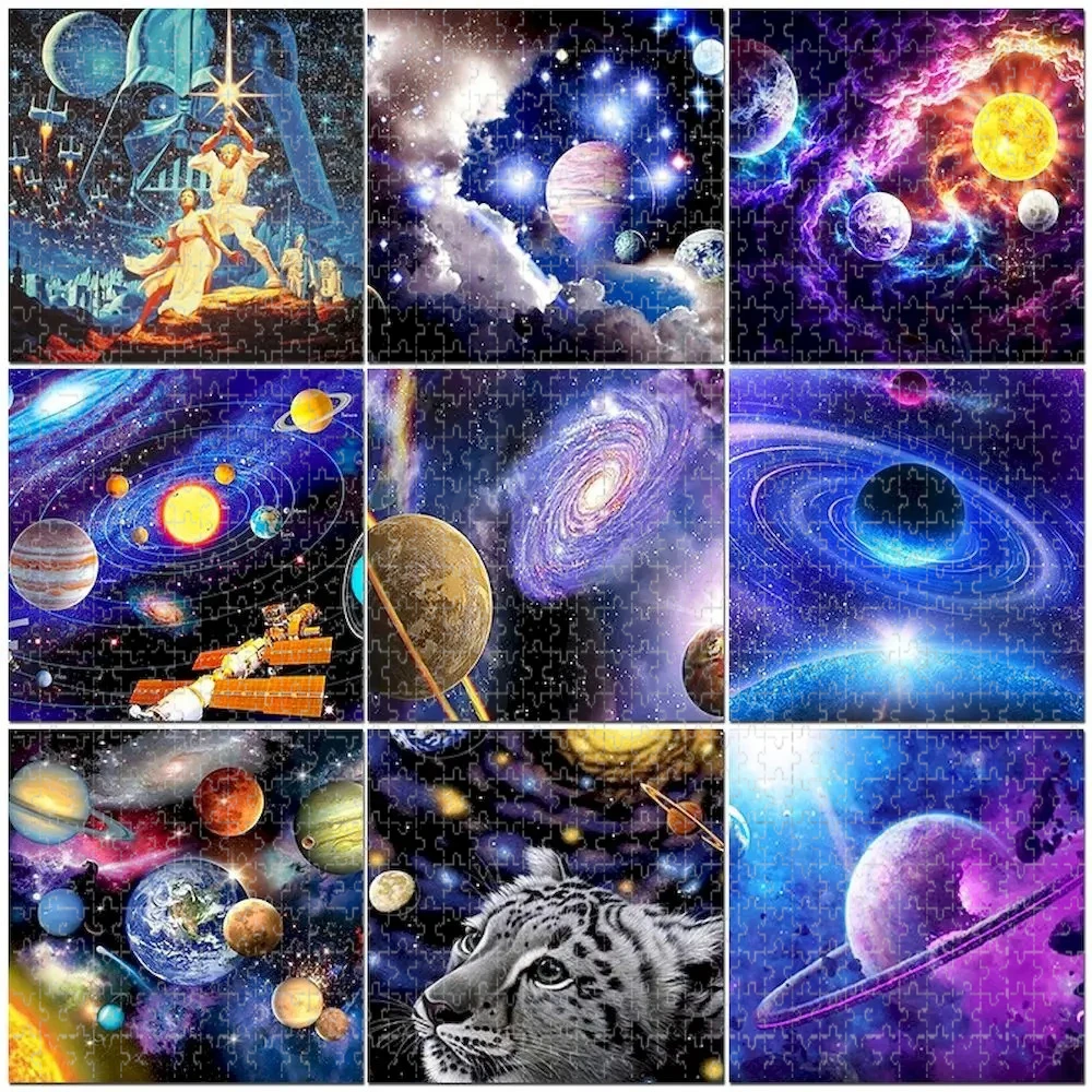 500/1000 PCS Puzzle   Planet Landscape Diy for Adults Beginners - Handmade, Gifts Home Decoration Games Toy