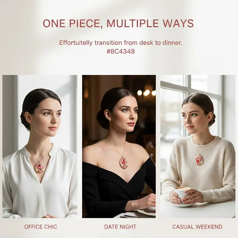 Luxury Minimalist Deer Pendant Necklace Cable Chain Chinese Style Lucky Guardian Animal Jewelry Gift For Women Friend