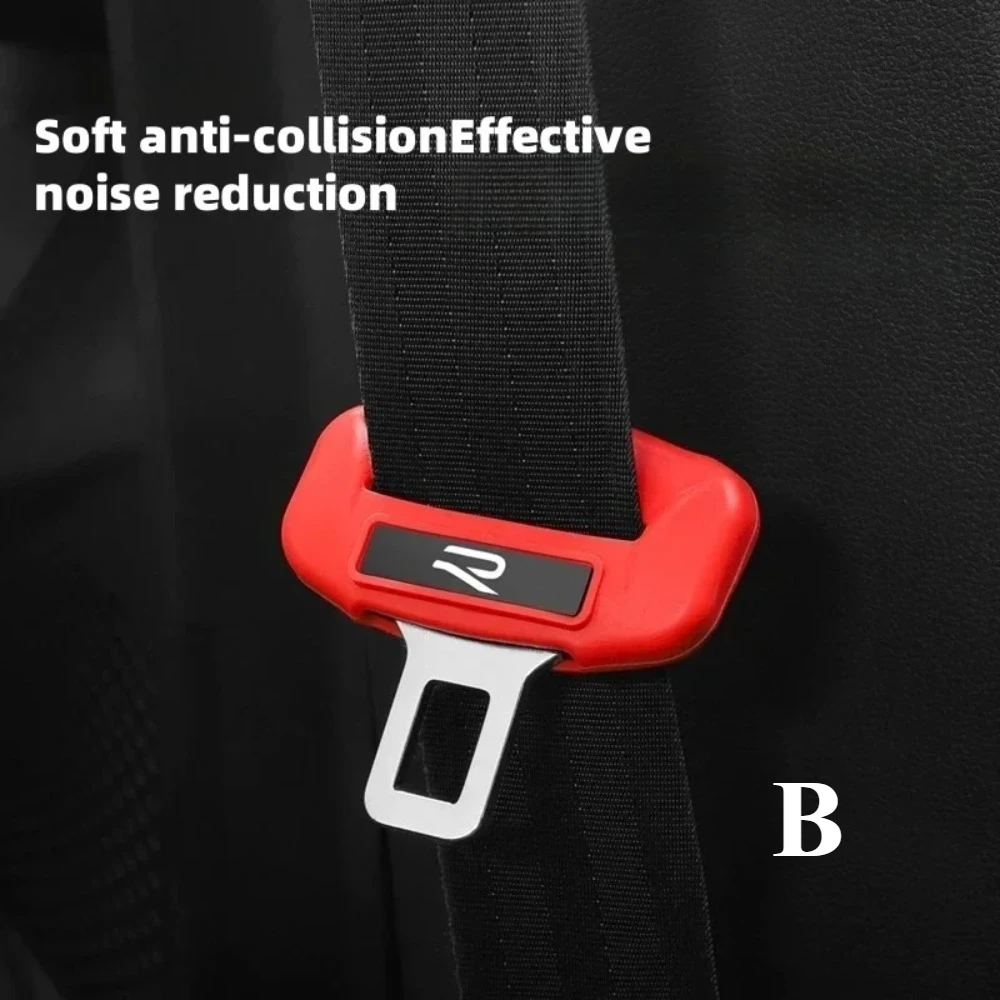 Silicone Seat Belt Cover for Golf Jetta Passat T-Roc Tiguan Polo Noise reduction, beautiful design, safe fit and easy to install