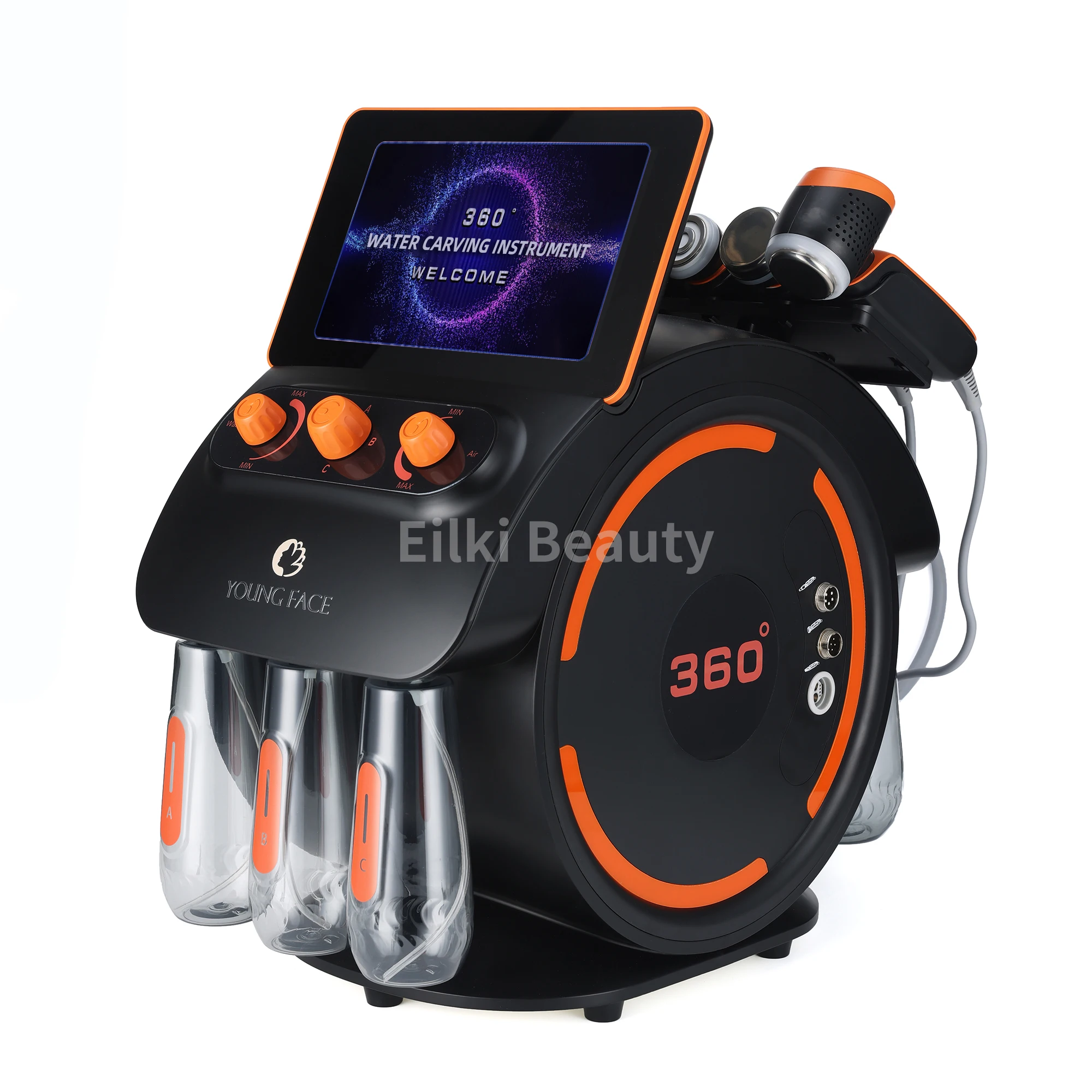 

New Water Oxygen Dermabrasion Facial Machine Skin Detection Test Whitening Face Lifting Skin Cleansing Bubble Facial Equipment