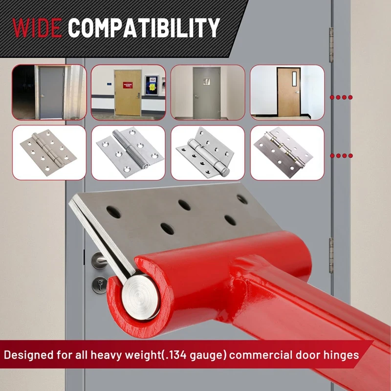 Hinge Adjustment Tool, Long Handle Hinge Bender Wrench For 180Gauge Commercial Door, Heavy Duty Painted Steel Hinge