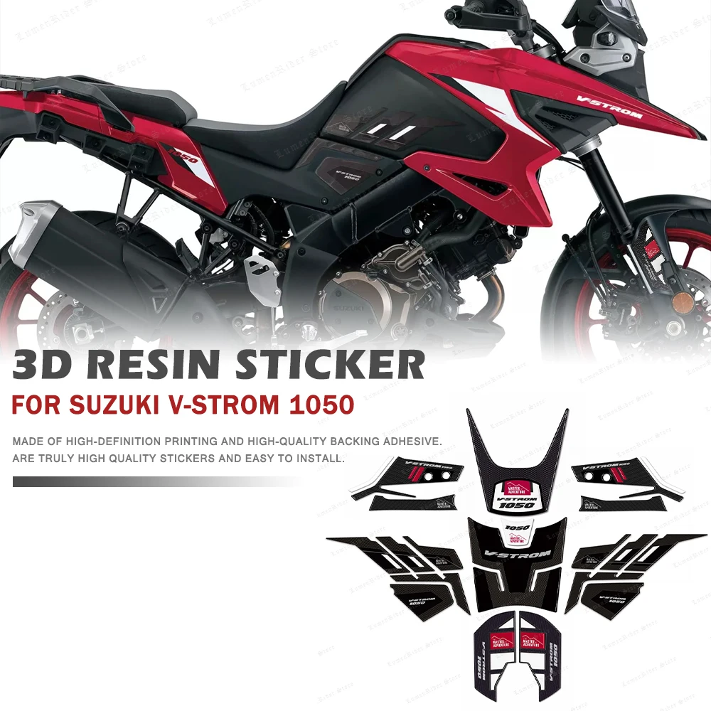 

V-Strom 1050 Motorcycle Accessories 3D Epoxy Resin Tank Pad Protection Sticker Kit for Suzuki V-Strom 1050 2023-2025