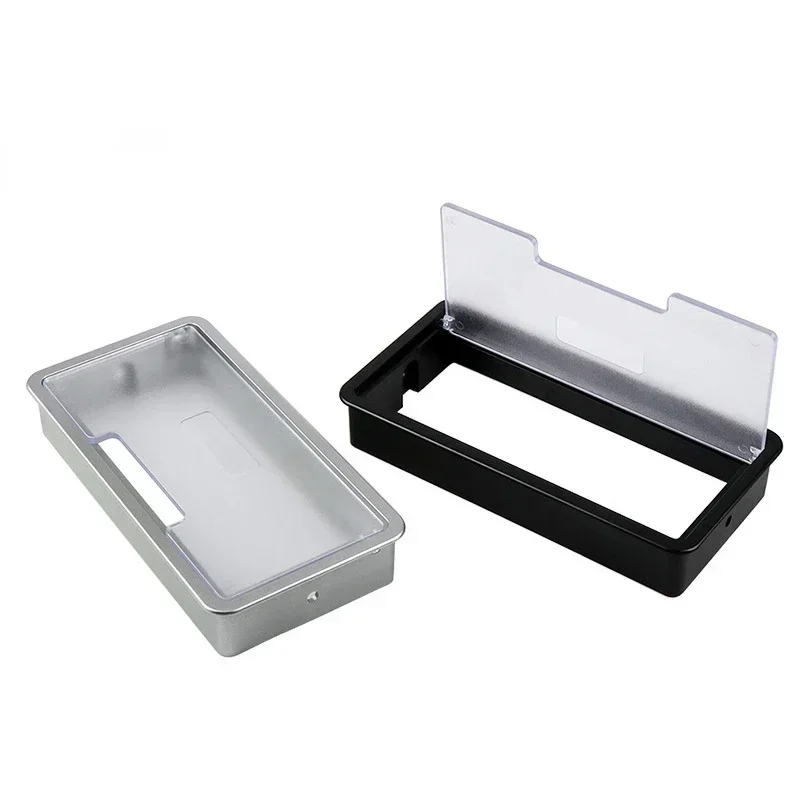1pcs Wire Hole Cover Rectangle Cable Grommet Holder Outlet For Office Table Home Bank Computer Desk Furniture Hardware 160*80MM