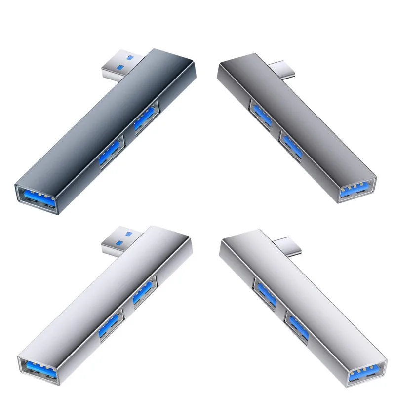 3 in 1 USB HUB OTG USB 3.0/Type-C 3.0 To 3 USB Adapter USB Splitter Hub Speed 5.0Gbps 3 Port Type C HUB for PC Laptop Notebook