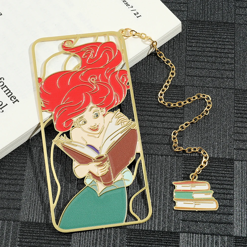 Marcapáginas de Metal de colección para fanáticos de niñas, marcapáginas de Anime para amantes de los libros, accesorios para mujeres, marcador de