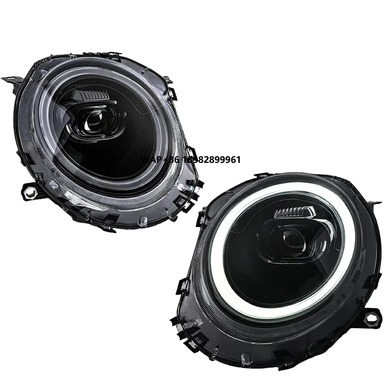 for  MINI Cooper Clubman 2007 2013 R55 R56 R57 R58 R59 Headlights Upgrade LED Dynamic RGB Colorful DRL Head Light