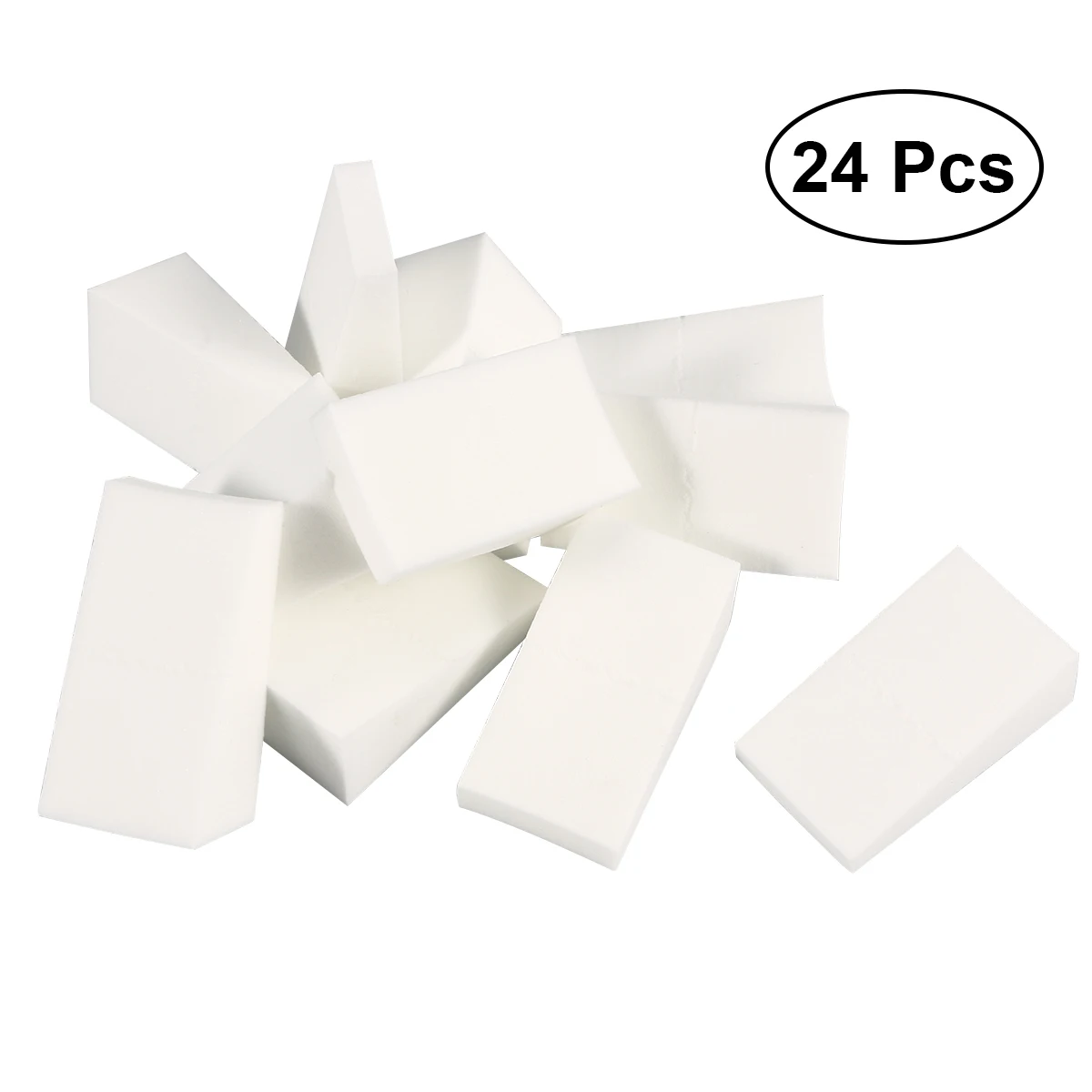 24Pcs Facial Puff for Makeup Premium Triangular Shape Reaches All Face Areas Washable Reusable Beauty Sponge for Smooth