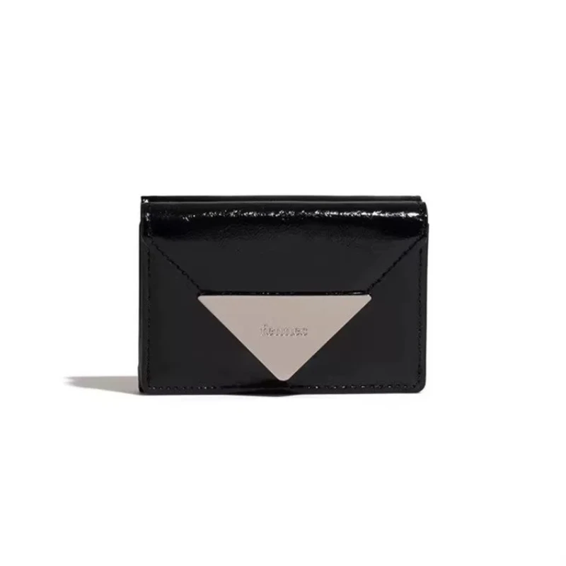 Fennec Korea New Four-Panel Card Holder Triangle Flip-Cover ID Card Case Classic Coin Pocket Multi-Color Wallet