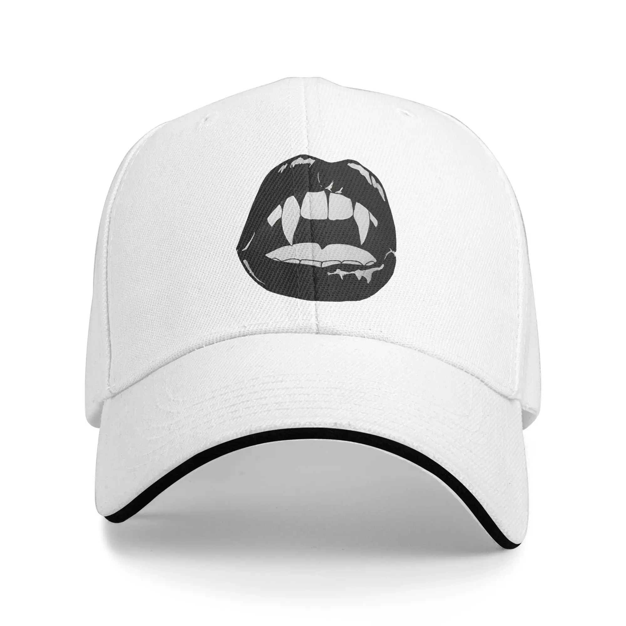 Vampire Lips  Casual Baseball Cap Summer Trucker Hat Hot Sale Running Hippie Snapback Cap Female Male Fitted Retro Baseball Caps