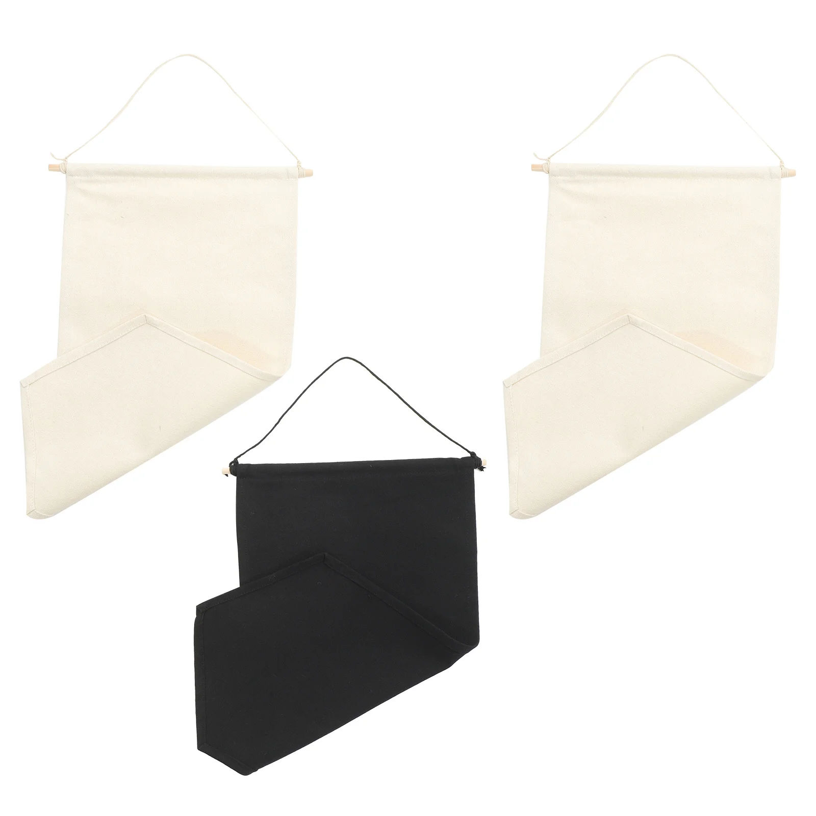 

3Pcs Brooch Pin Organizers Canvas Display Banners Wall Hanging Brooches Holder for Badge Collections Brooch Pin Holder