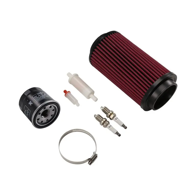 Kit Includes 7080595 Air Filter, 2520799 Oil Filter, W/2530009 Fuel Filter& Spark Plugs For Polaris Sportsman 335 400 450-A91R