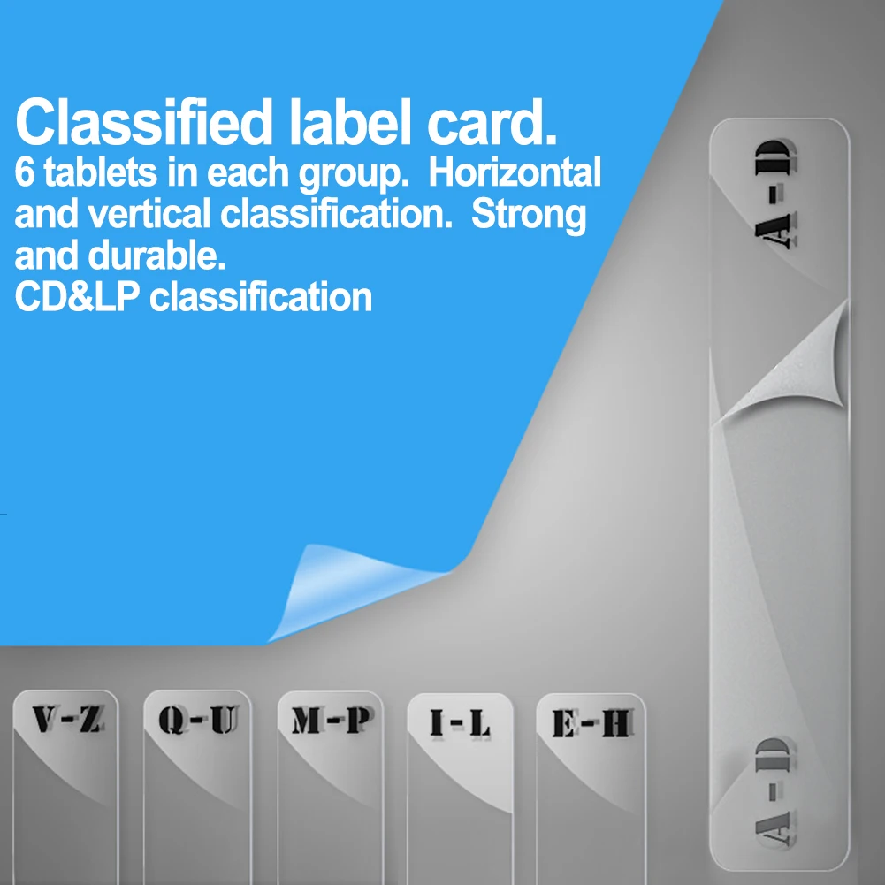 6pcs Album Organizer Record Divider For Shelf Storage Card Sorting Alphabet Tab Album Organizers Dividers Record Sorting Card