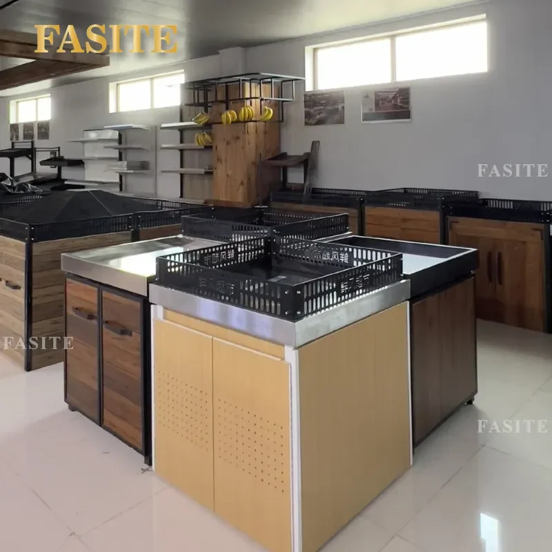 For Supermarket Fruit and Vegetable Display Metal Iron Guardrail Fresh Produce Fence Edge Baffle Stack Head Barrier Durable
