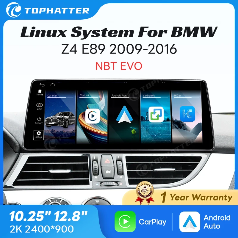 

For BMW E89 2009-2016 NBT EVO System Choose 10.25" or 12.8" Linux Touchscreen with Wireless CarPlay Android Auto GPS Navigation