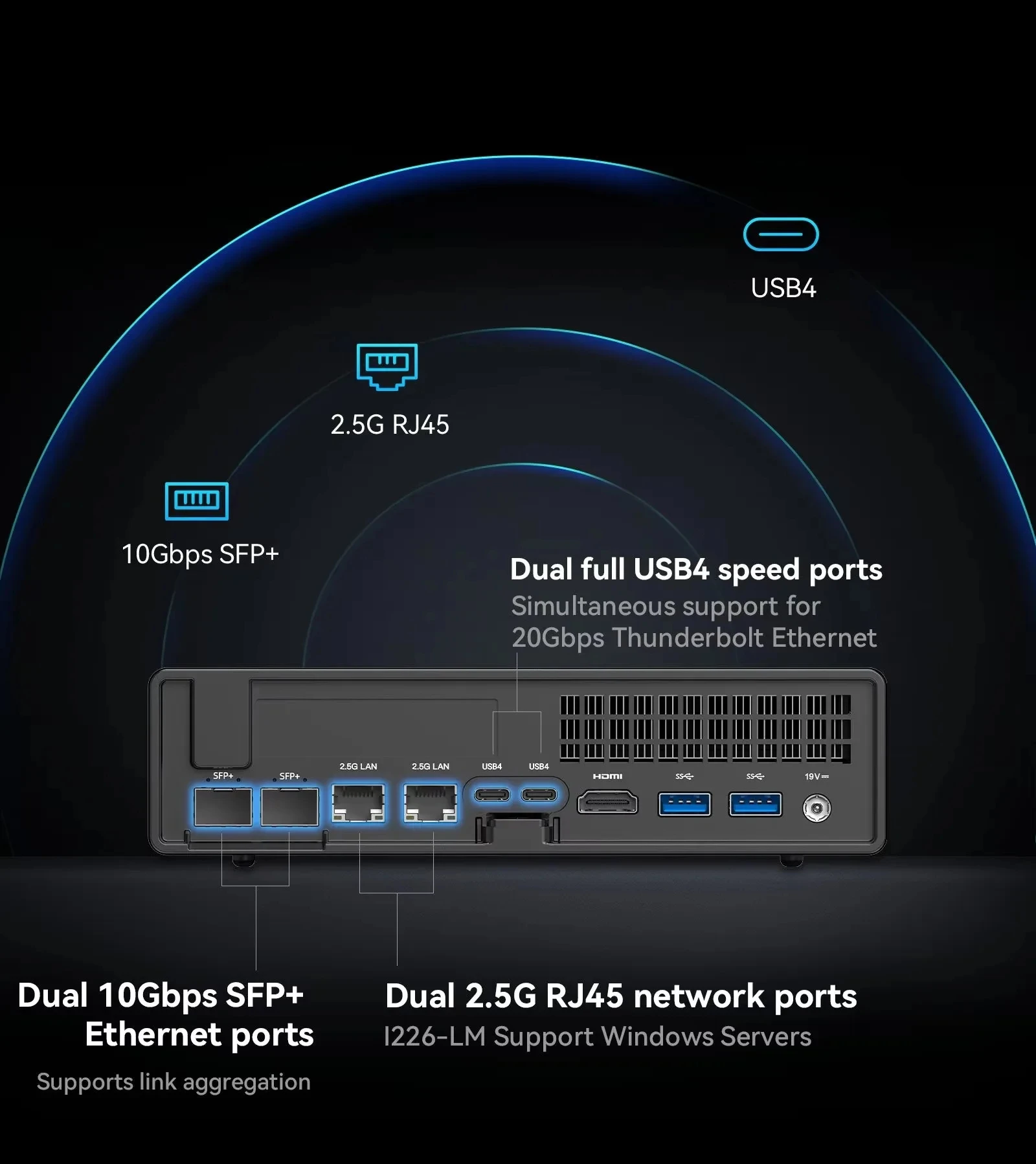MINISFORUM MS-01 كمبيوتر صغير Intel Core i5-12600H i9-12900H i9-13900H 2 * DDR5 SODIMM فتحة PCIe4.0x8(128GT/s) كمبيوتر مزدوج 2.5G LAN