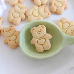 Cute Baby Bear Fondant Cookie Mold DIY Heart Bear Baby Shower Biscuit Mold Birthday Cake Decor DIY Baking Supplies Dessert Gifts