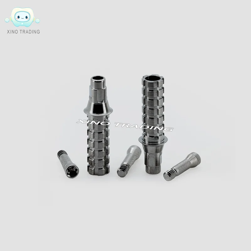 1 Conjunto para Straumann BL RC Pilar Temporário 024.4371 Implante Dentário ITI Nível Ósseo NC Pilar de Titânio 024.2371