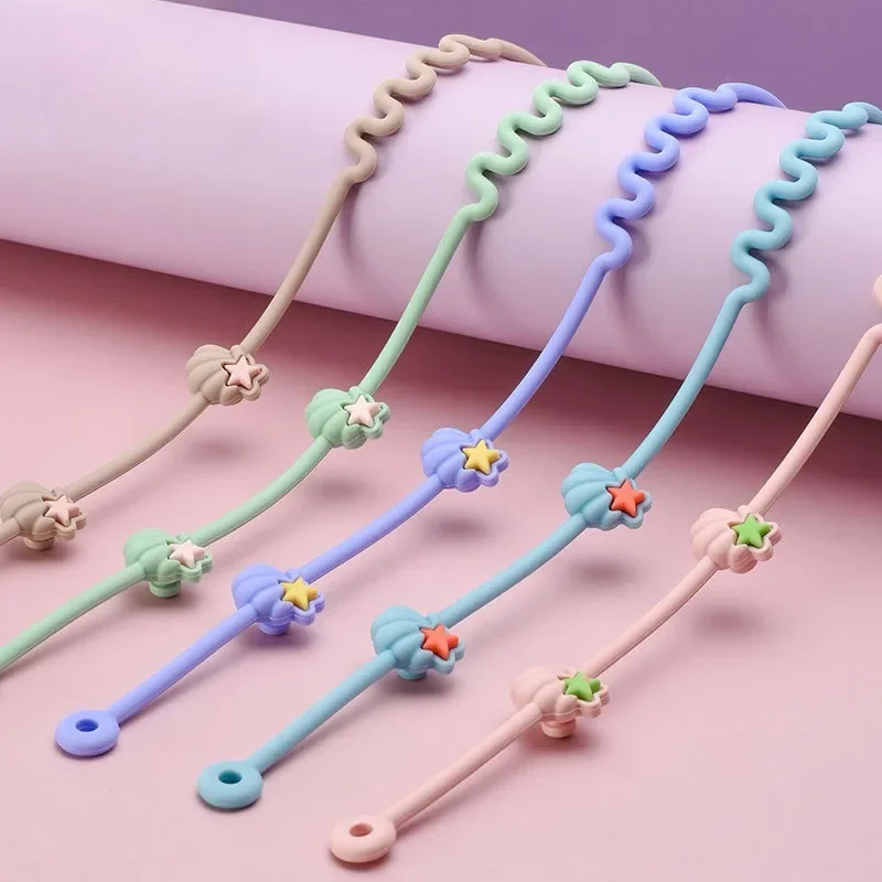 

Милый прорезыватель, цепочка с защитой от потери, соска, портативная подвесная веревка, соска, аксессуары для бутылок, цепочки для чашек, аксессуары для младенцев