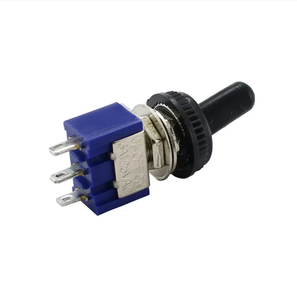 Interruptor basculante en miniatura, MTS-102, 103, 202, 203, 3 pines, doble tiro, 2 posiciones, 3 posiciones, 120V CA, 6A