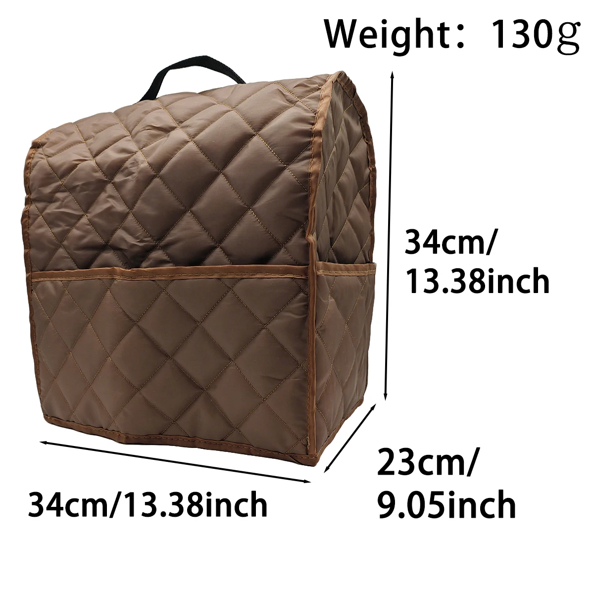 1PC Multi-Color Vertical Mixer Dust Cover, Side Storage Bag, Hand-Held Quilted Polyester Diamond Household Dust Cover