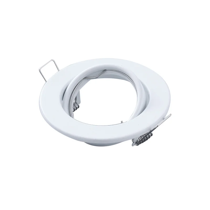 

A93E-10 Pcs Mounting Fitting GU10 Recessed Downlight Replacement Kit Round MR16 Ceiling Spot Lights Frame Lamp Socket Holder