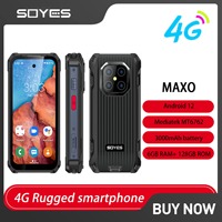SOYES MAXo 4G Mini Rugged Smartphone 3.88“ IPS Screen IP68 Android12 6GB +128GB Small Phone 3000mAh Face ID Unlock Mobile Phone