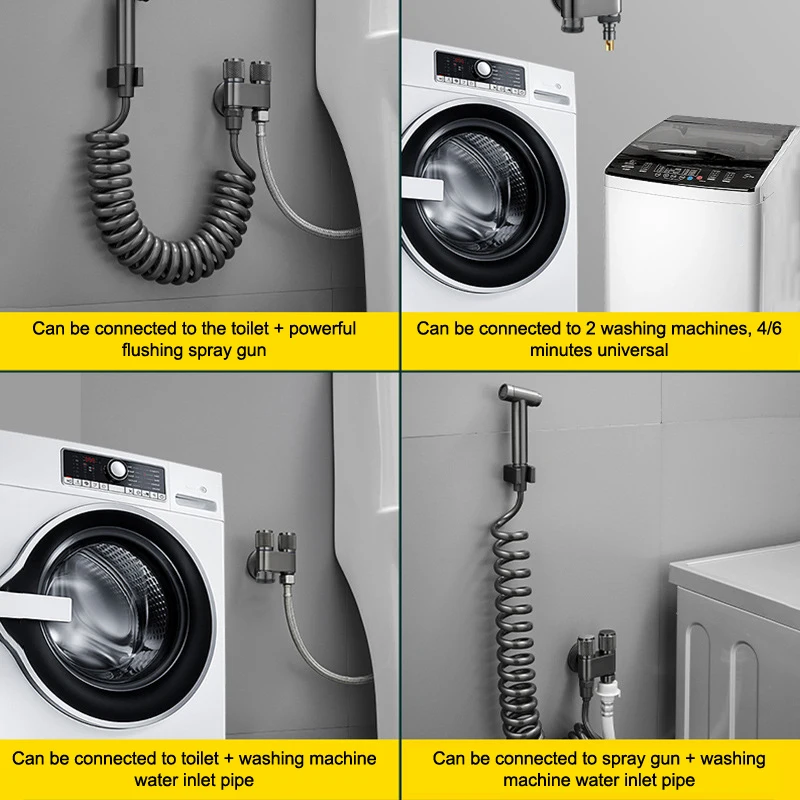 الفولاذ المقاوم للصدأ نقطة واحدة صمام زاوية المياه مدخل واحد اثنين منفذ صمام تحويل المياه صمام الزاوية التحكم المستقل #5