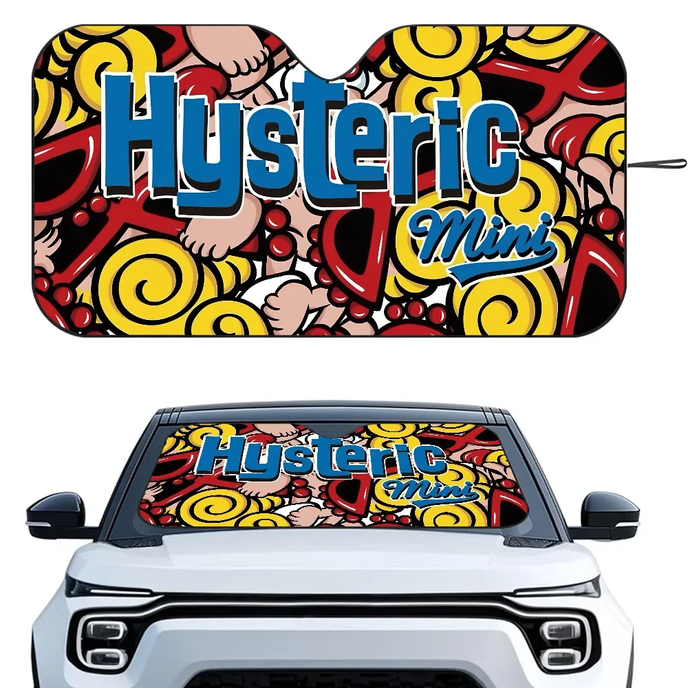 

Fashion H-Hysteric Mini Car SunSha Heat-insulating Aluminum Film Windshield Sunshas UV Rays Blocks Car Sun Visor Protector