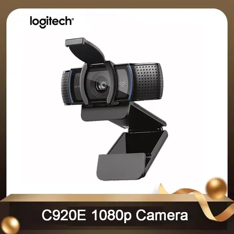 Logitech C920E 1080p HD camera with microphone autofocus for live streaming computer beauty conference live streaming camera