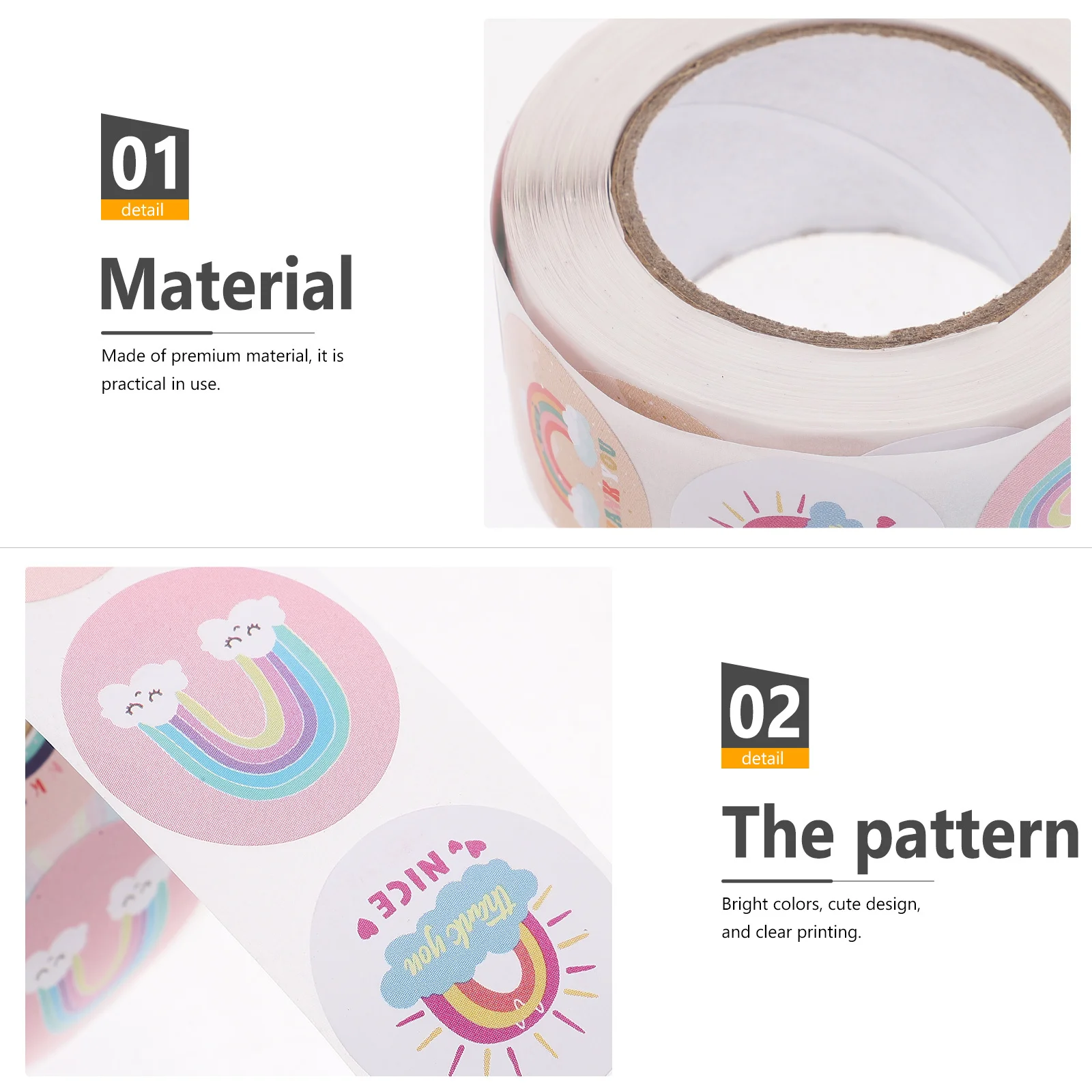 

3 Rolls Birthday Greeting Stickers Round Decorative Seal Label For Party Packaging Baking Diy Gift Envelope Adhesive Sticker